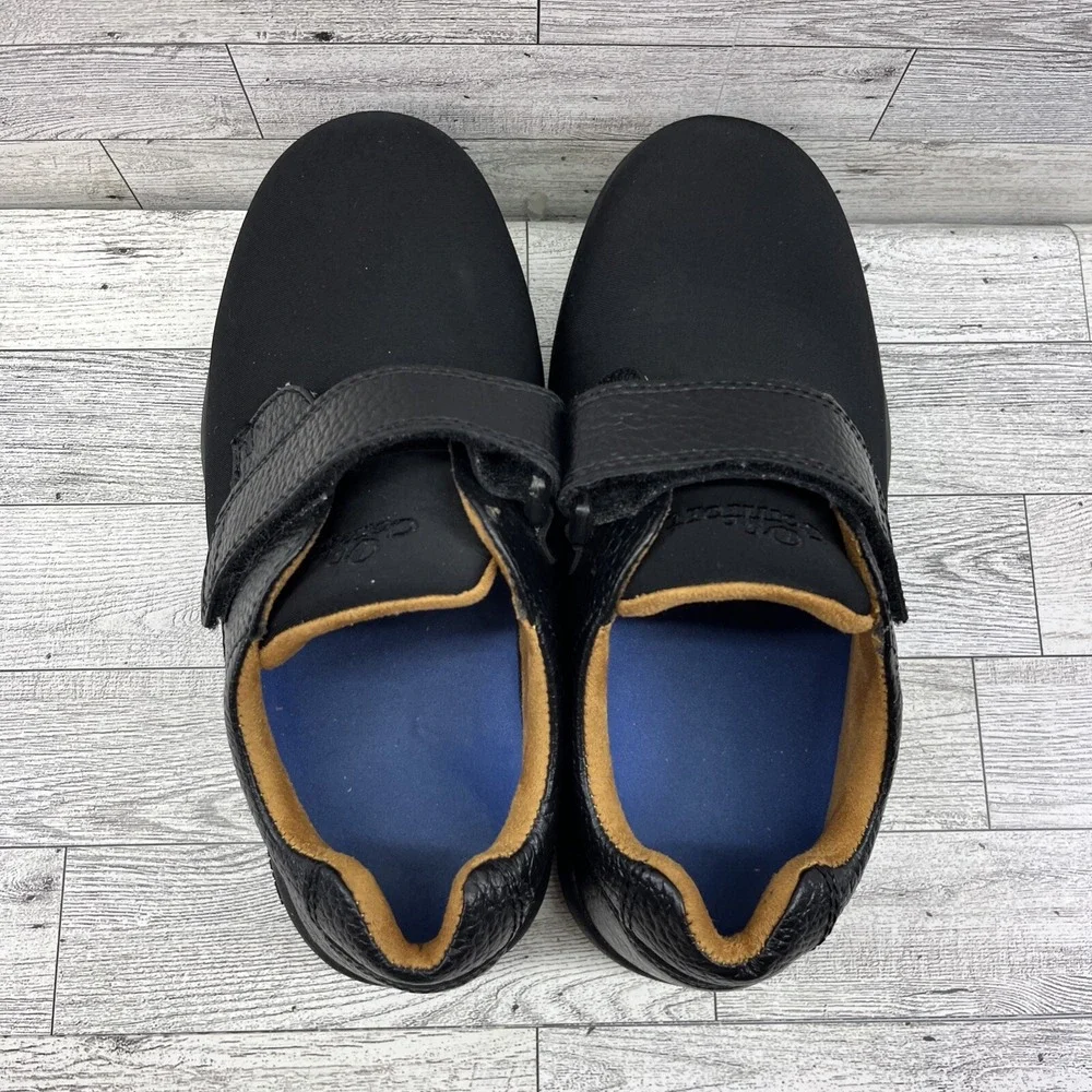 Dr Comfort Brian X-Depth 6910 Black Leather‎ Comfort Shoes Men Size 6XW